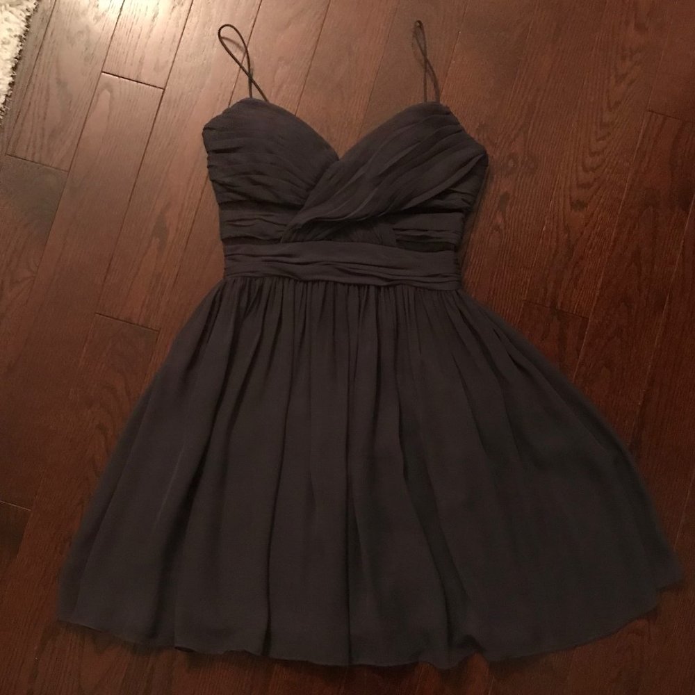 Le Chateau Grey Dress with spaghetti straps